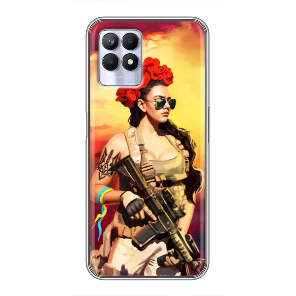 Чехол с рисунком «Женщина солдат» для Realme 8i Чехол с рисунком «Женщина солдат» для Realme 8i