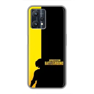 Чехол (TPU) с картинкой "Лого Пабг" на Реалми 9 про плюс (Battlegrounds)