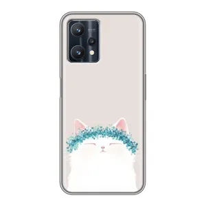 Чохол на тематику: Коти для Realme 9 Pro Plus (Білий котик)