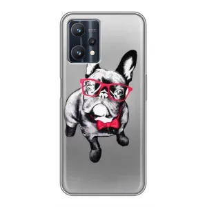 Чохол (ТПУ) Милі песики для Realme 9 Pro Plus (Бульдог в окулярах)