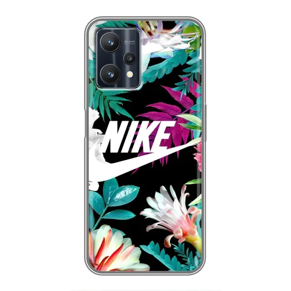 Чехол с рисунком «Цветочный Nike» для Realme 9 Pro Plus