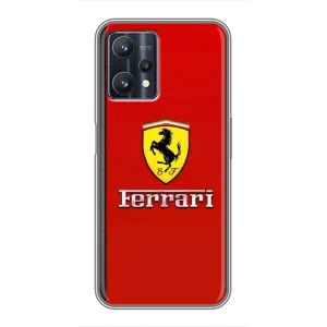 Силіконовий бампер з картинкою машини на Realme 9 Pro Plus (Ferrari Logo)