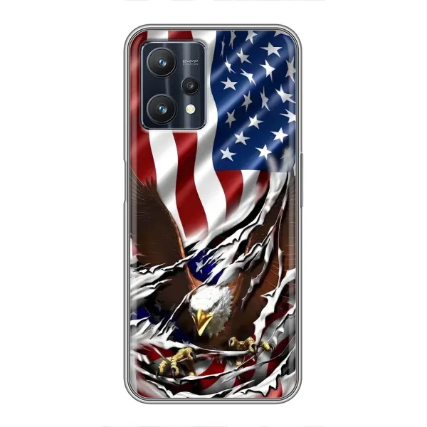 Чехол с рисунком «Флаг USA» для Realme 9 Pro Plus