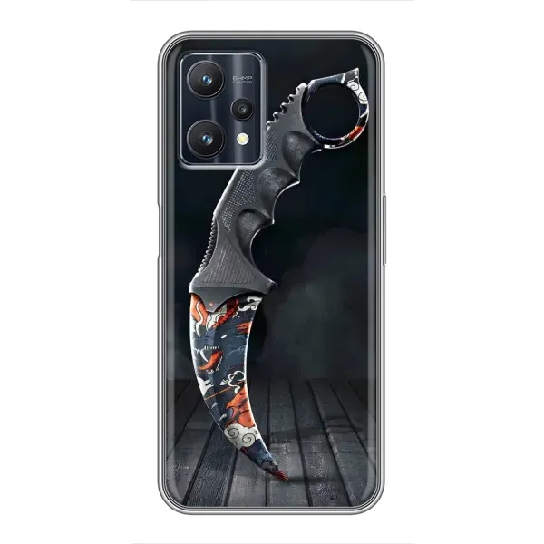 Чехол с рисунком «Кинжал КС ГО» для Realme 9 Pro Plus Чехол с рисунком «Кинжал КС ГО» для Realme 9 Pro Plus
