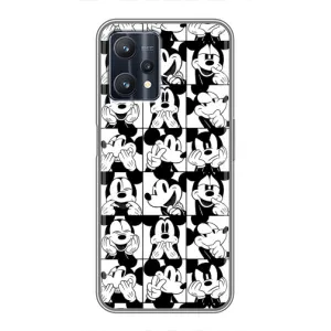Чохли з принтом Міккі Маус на Realme 9 Pro Plus (Колаж Микки Маус)