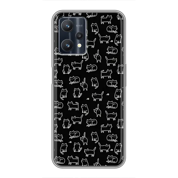 Чехол с рисунком «Котики на черном» для Realme 9 Pro Plus Чехол с рисунком «Котики на черном» для Realme 9 Pro Plus