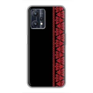 Силіконовый Чохол на Realme 9 Pro Plus (Червона вишиванка)