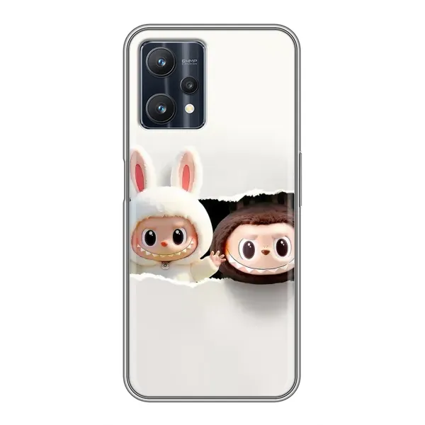 Чехол с рисунком «Фигурки Labubu» для Realme 9 Pro Plus Чехол с рисунком «Фигурки Labubu» для Realme 9 Pro Plus