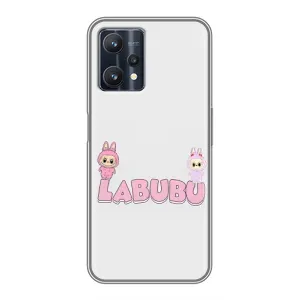 Чохол з принтом Лабубу для Realme 9 Pro Plus (Логотип Лабубу)