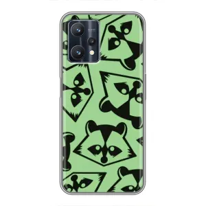 Силіконовий Чохол з Энотами на Realme 9 Pro Plus (Мордочки Єнота)