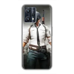 Силиконовый чехол с картинкой "Герой Pubg" на Realme 9 Pro Plus (Пабг)
