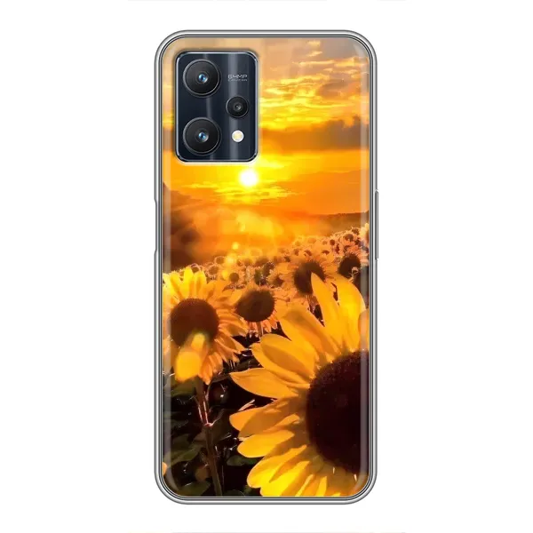 Чехол с рисунком «поле подсолнухов» для Realme 9 Pro Plus