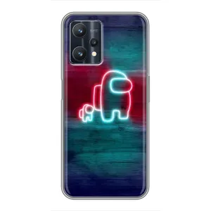 Чехол "Амонг Ас" для Реалми 9 про плюс (С питомцем)