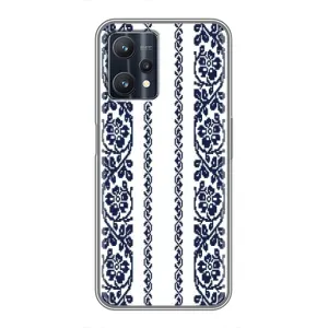 Силіконовый Чохол на Realme 9 Pro Plus з картинкой Вишиванки (Синя вишиванка)