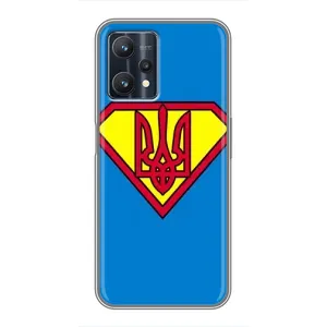 Чохол з картинкою (Патріотичний ГЕРБ) на Realme 9 Pro Plus (Герб - супер герой)