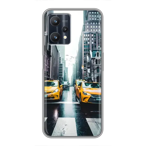 Чехол с рисунком «Такси» для Realme 9 Pro Plus