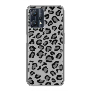 Чехол с леопардовым принтом на Realme 9 Pro Plus (Темный леопрад)