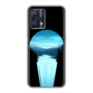 Літній Чохол на Realme 9 Pro Plus (Синій Водоспад)