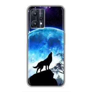 Чохол з Вовком на Realme 9 Pro Plus (Виє на місяць)