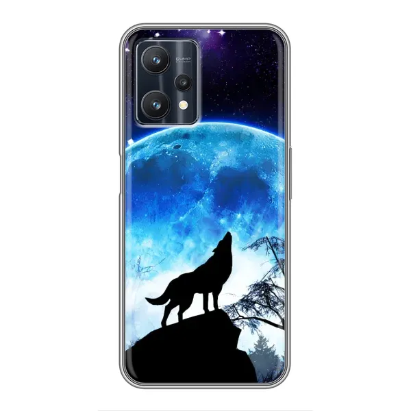 Чехол с рисунком «Воет на луну» для Realme 9 Pro Plus Чехол с рисунком «Воет на луну» для Realme 9 Pro Plus