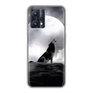 Чохол з Вовком на Realme 9 Pro Plus (Вовк і місяць)