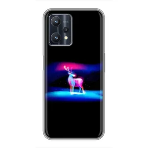 Силіконовий бампер з картинкою звірів для Realme 9 Pro Plus (Яскравий олень)