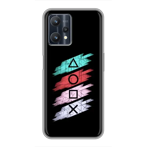 Чехол с рисунком «Значки Sony» для Realme 9 Pro Plus Чехол с рисунком «Значки Sony» для Realme 9 Pro Plus