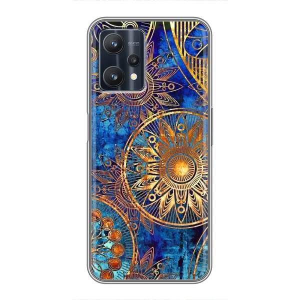 Чехол с рисунком «Золотые узоры» для Realme 9 Pro Plus