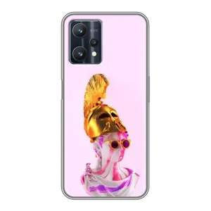 Чехол с Прикольным принтом на Realme 9 Pro (АРТ Статуя)