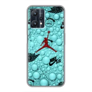 Силіконовый Чохол Nike Air Jordan на Реалмі 9 про (Джордан Найк)
