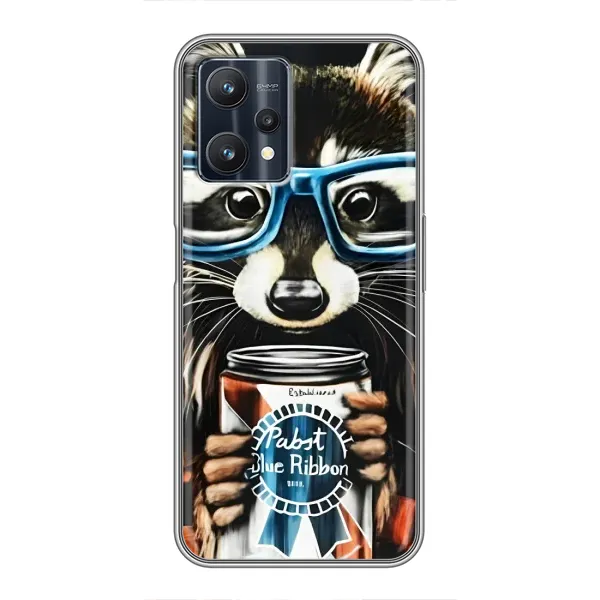 Чехол с рисунком «Енот в очках» для Realme 9 Pro Чехол с рисунком «Енот в очках» для Realme 9 Pro
