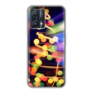 Чохол новорічна ялинка на Realme 9 Pro (Гірлянди)