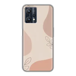 Чохол квітковий дизайн для Realme 9 Pro (Кориневий фон)