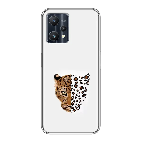 Чехол с рисунком «Леопард на белом» для Realme 9 Pro Чехол с рисунком «Леопард на белом» для Realme 9 Pro