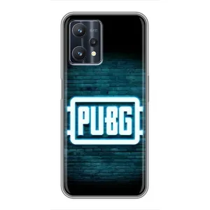 Чехол (TPU) с картинкой "Лого Пабг" на Реалми 9 про (Лого PUBG)