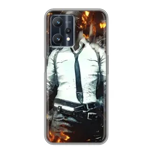 Силиконовый чехол с картинкой "Герой Pubg" на Realme 9 Pro (Man Пубг)