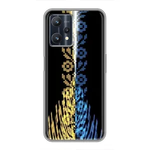 Силиконовый Чехол на Realme 9 Pro (Патриотическая вышиванка)