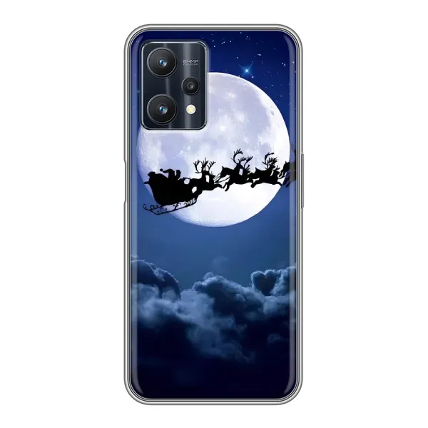Чехол с рисунком «Санта - луна» для Realme 9 Pro Чехол с рисунком «Санта - луна» для Realme 9 Pro