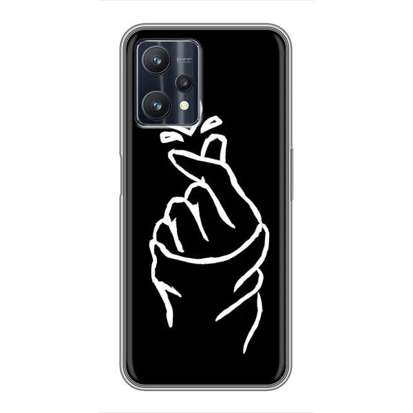 Чехол с рисунком «Сердце на черном» для Realme 9 Pro