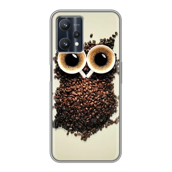 Чехол с рисунком «Сова с зерен кофе» для Realme 9 Pro Чехол с рисунком «Сова с зерен кофе» для Realme 9 Pro