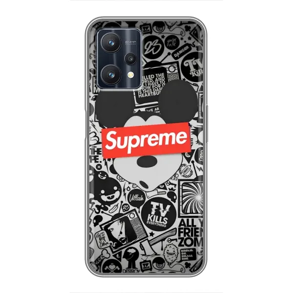 Чехол с рисунком «Supreme Маус» для Realme 9 Pro Чехол с рисунком «Supreme Маус» для Realme 9 Pro