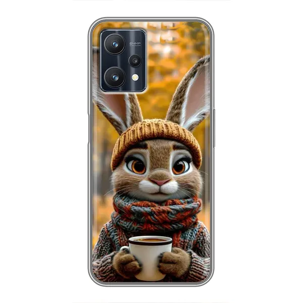 Чехол с рисунком «Зайчик с кофе» для Realme 9 Pro Чехол с рисунком «Зайчик с кофе» для Realme 9 Pro