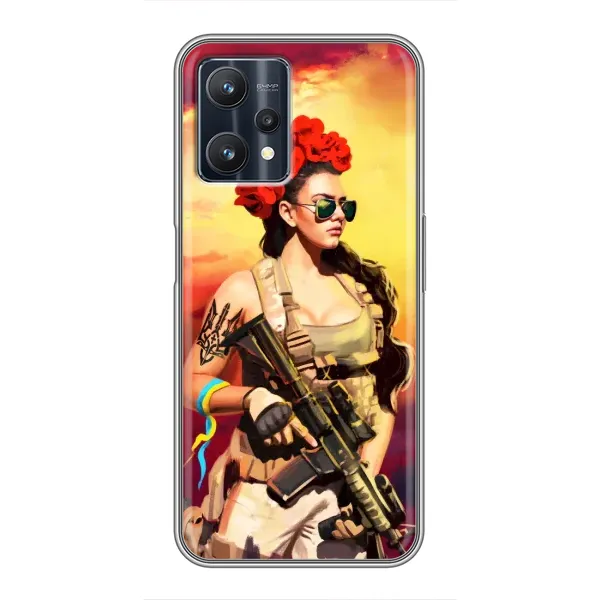Чехол с рисунком «Женщина солдат» для Realme 9 Pro