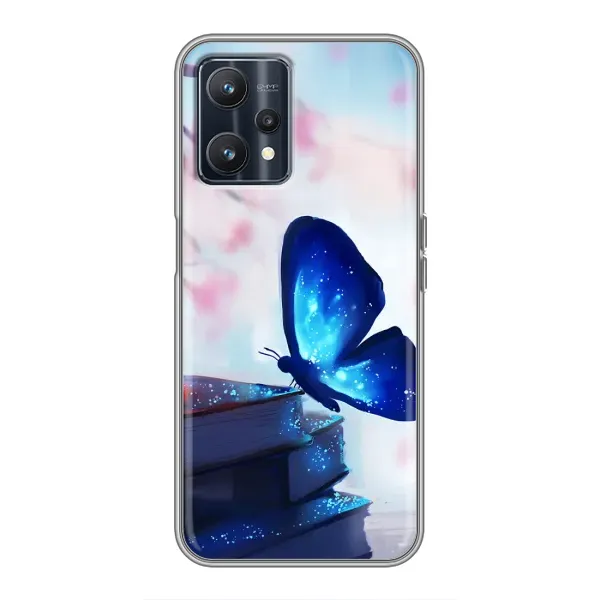 Чехол с рисунком «Бабочка синяя» для Realme 9 Чехол с рисунком «Бабочка синяя» для Realme 9