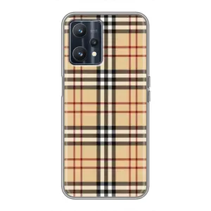 Чехол с Брендами одежды на Реалми 9 (Burberry стиль)