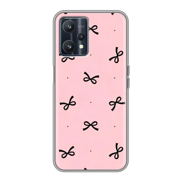 Чехол с рисунком «Черные бантики» для Realme 9 Чехол с рисунком «Черные бантики» для Realme 9