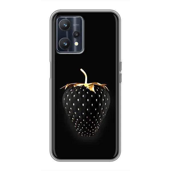 Чехол с рисунком «Чёрная клубника» для Realme 9 Чехол с рисунком «Чёрная клубника» для Realme 9
