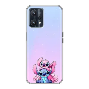 Чехол с рисунком Стич для Realme 9 (Энджл и Стич)