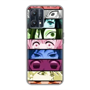 Силиконовые чехлы с глазами Anime для Реалми 9 (Глаза Хашира)
