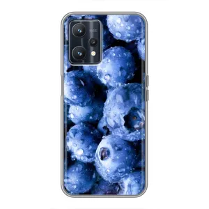 Чехол с изображением вкусной еды для Realme 9 (Голубика)